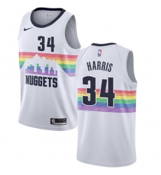 Women's Nike Denver Nuggets #34 Devin Harris Swingman White NBA Jersey - City Edition