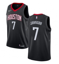 Women's Nike Houston Rockets #7 Joe Johnson Authentic Black NBA Jersey Statement Edition
