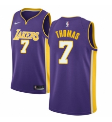 Men's Nike Los Angeles Lakers #7 Isaiah Thomas Authentic Purple NBA Jersey - Icon Edition