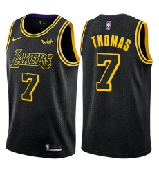 Women's Nike Los Angeles Lakers #7 Isaiah Thomas Swingman Black NBA Jersey - City Edition
