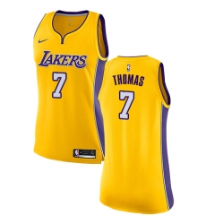 Women's Nike Los Angeles Lakers #7 Isaiah Thomas Swingman Gold Home NBA Jersey - Icon Edition