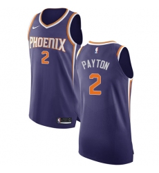 Men's Nike Phoenix Suns #2 Elfrid Payton Authentic Purple Road NBA Jersey - Icon Edition