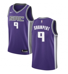 Men's Nike Sacramento Kings #9 Iman Shumpert Authentic Purple NBA Jersey - Icon Edition