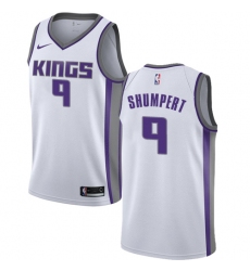 Men's Nike Sacramento Kings #9 Iman Shumpert Authentic White NBA Jersey - Association Edition