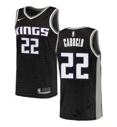 Men's Nike Sacramento Kings #22 Bruno Caboclo Authentic Black NBA Jersey Statement Edition
