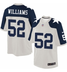Men's Nike Dallas Cowboys #52 Connor Williams Limited White Throwback Alternate NFL Jersey