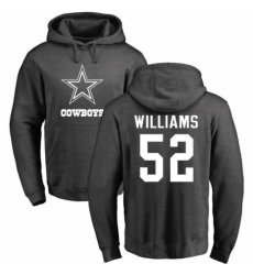 NFL Nike Dallas Cowboys #52 Connor Williams Ash One Color Pullover Hoodie