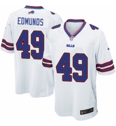 Men's Nike Buffalo Bills #49 Tremaine Edmunds Game White NFL Jersey