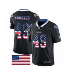 Men's Nike Buffalo Bills #49 Tremaine Edmunds Limited Black Rush USA Flag NFL Jersey