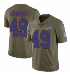 Youth Nike Buffalo Bills #49 Tremaine Edmunds Limited Olive 2017 Salute to Service NFL Jersey