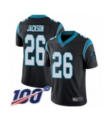 Men's Carolina Panthers #26 Donte Jackson Black Team Color Vapor Untouchable Limited Player 100th Season Football Jersey