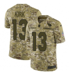 Men's Nike Arizona Cardinals #13 Christian Kirk Limited Camo 2018 Salute to Service NFL Jersey