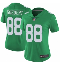 Women's Nike Philadelphia Eagles #88 Dallas Goedert Limited Green Rush Vapor Untouchable NFL Jersey