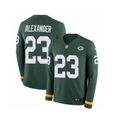 Youth Nike Green Bay Packers #23 Jaire Alexander Limited Green Therma Long Sleeve NFL Jersey