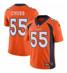 Men's Nike Denver Broncos #55 Bradley Chubb Orange Team Color Vapor Untouchable Limited Player NFL Jersey