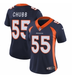 Women's Nike Denver Broncos #55 Bradley Chubb Navy Blue Alternate Vapor Untouchable Limited Player NFL Jersey
