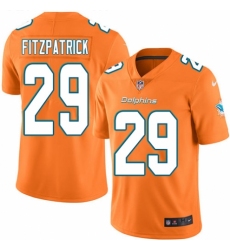 Men's Nike Miami Dolphins #29 Minkah Fitzpatrick Limited Orange Rush Vapor Untouchable NFL Jersey