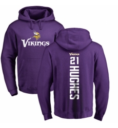 NFL Nike Minnesota Vikings #21 Mike Hughes Purple Backer Pullover Hoodie