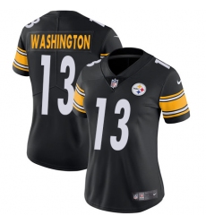 Women's Nike Pittsburgh Steelers #13 James Washington Black Team Color Vapor Untouchable Limited Player NFL Jersey