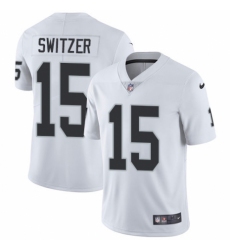 Men's Nike Oakland Raiders #15 Ryan Switzer White Vapor Untouchable Limited Player NFL Jersey
