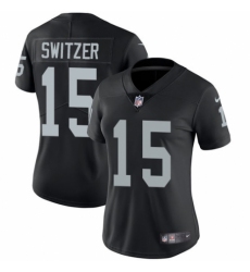 Women's Nike Oakland Raiders #15 Ryan Switzer Black Team Color Vapor Untouchable Elite Player NFL Jersey