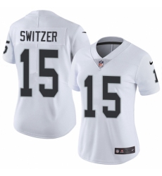 Women's Nike Oakland Raiders #15 Ryan Switzer White Vapor Untouchable Limited Player NFL Jersey