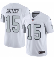 Youth Nike Oakland Raiders #15 Ryan Switzer Limited White Rush Vapor Untouchable NFL Jersey