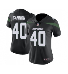 Women's New York Jets #40 Trenton Cannon Black Alternate Vapor Untouchable Limited Player Football Jersey