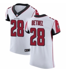 Men's Nike Atlanta Falcons #28 Justin Bethel White Vapor Untouchable Elite Player NFL Jersey