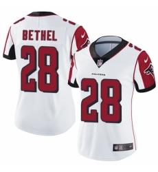 Women's Nike Atlanta Falcons #28 Justin Bethel White Vapor Untouchable Limited Player NFL Jersey