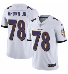 Youth Nike Baltimore Ravens #78 Orlando Brown Jr. White Vapor Untouchable Limited Player NFL Jersey
