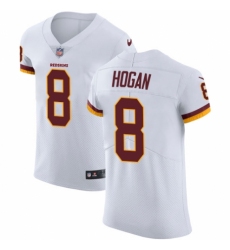 Men's Nike Washington Redskins #8 Kevin Hogan White Vapor Untouchable Elite Player NFL Jersey