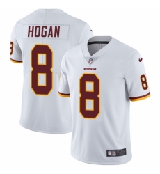 Men's Nike Washington Redskins #8 Kevin Hogan White Vapor Untouchable Limited Player NFL Jersey