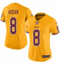 Women's Nike Washington Redskins #8 Kevin Hogan Limited Gold Rush Vapor Untouchable NFL Jersey