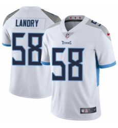 Men's Nike Tennessee Titans #58 Harold Landry White Vapor Untouchable Limited Player NFL Jersey