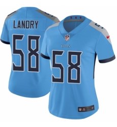 Women's Nike Tennessee Titans #58 Harold Landry Light Blue Alternate Vapor Untouchable Limited Player NFL Jersey