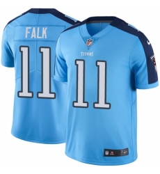 Youth Nike Tennessee Titans #11 Luke Falk Limited Light Blue Rush Vapor Untouchable NFL Jersey