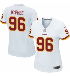 Women's Nike Washington Redskins #96 Pernell McPhee Game White NFL Jersey