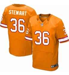 Men's Nike Tampa Bay Buccaneers #36 M.J. Stewart Elite Orange Glaze Alternate NFL Jersey