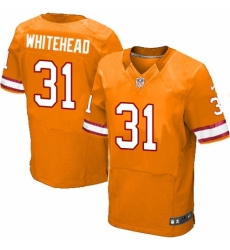 Men's Nike Tampa Bay Buccaneers #31 Jordan Whitehead Elite Orange Glaze Alternate NFL Jersey