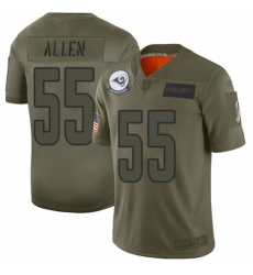 Men's Los Angeles Rams #55 Brian Allen Limited Camo 2019 Salute to Service Football Jersey