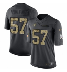 Men's Nike Los Angeles Rams #57 John Franklin-Myers Limited Black 2016 Salute to Service NFL Jersey