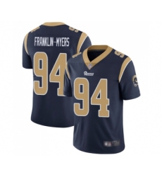 Youth Los Angeles Rams #94 John Franklin-Myers Navy Blue Team Color Vapor Untouchable Limited Player Football Jersey