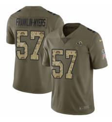 Youth Nike Los Angeles Rams #57 John Franklin-Myers Limited Olive/Camo 2017 Salute to Service NFL Jersey