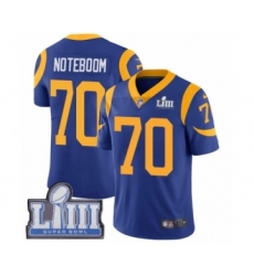 Men's Nike Los Angeles Rams #70 Joseph Noteboom Royal Blue Alternate Vapor Untouchable Limited Player Super Bowl LIII Bound NFL Jersey
