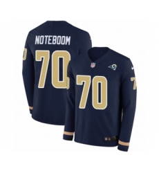 Youth Nike Los Angeles Rams #70 Joseph Noteboom Limited Navy Blue Therma Long Sleeve NFL Jersey