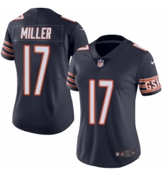 Women's Nike Chicago Bears #17 Anthony Miller Navy Blue Team Color Vapor Untouchable Limited Player NFL Jersey