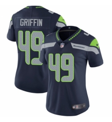 Women's Nike Seattle Seahawks #49 Shaquem Griffin Navy Blue Team Color Vapor Untouchable Limited Player NFL Jersey