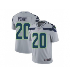 Men's Seattle Seahawks #20 Rashaad Penny Gray Vapor Untouchable Limited Stitched Jersey