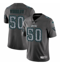 Men's Nike Philadelphia Eagles #50 Paul Worrilow Gray Static Vapor Untouchable Limited NFL Jersey